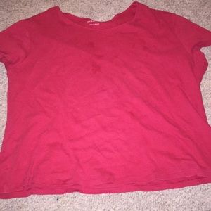 Red Cropped Tee